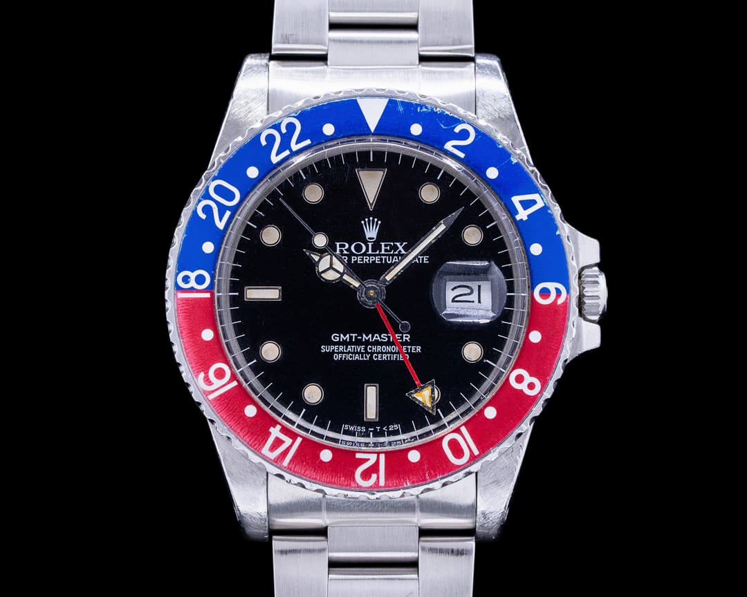 Rolex GMT Master 16750 SS Pepsi Bezel NICE c. 1985