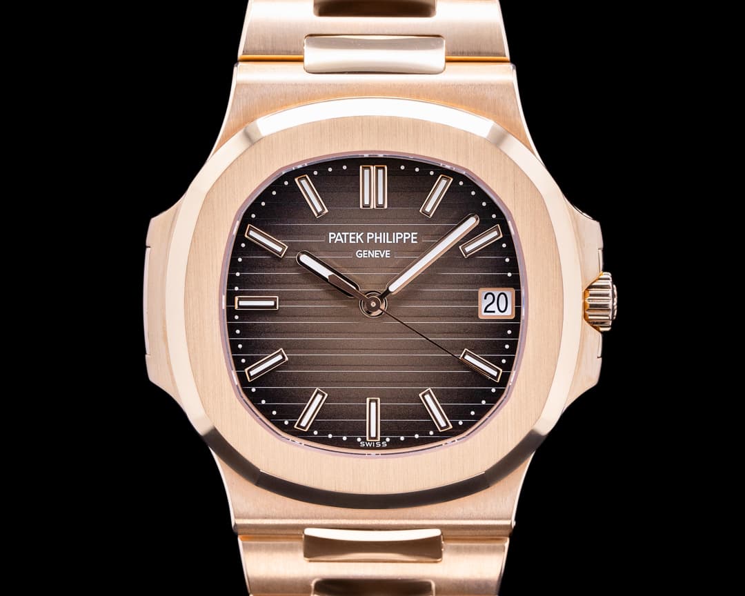 Patek Philippe Jumbo Nautilus 5711R 18K Rose Gold Brown Dial / Bracelet