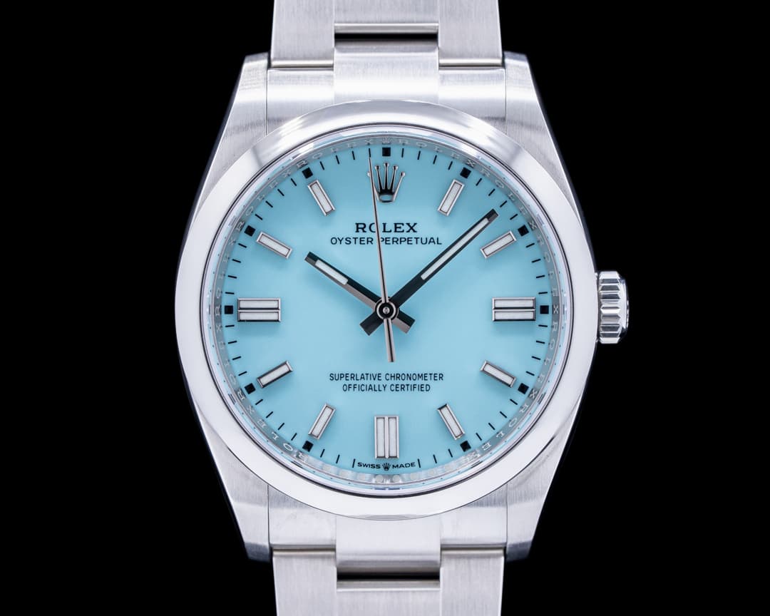 Rolex Oyster Perpetual 126000 36MM SS TURQUOISE BLUE