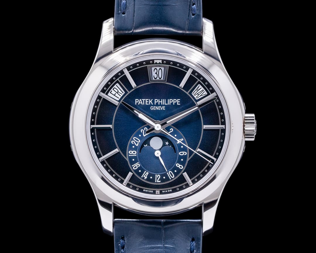 Patek Philippe Annual Calendar 5205G Blue Dial 18K White Gold