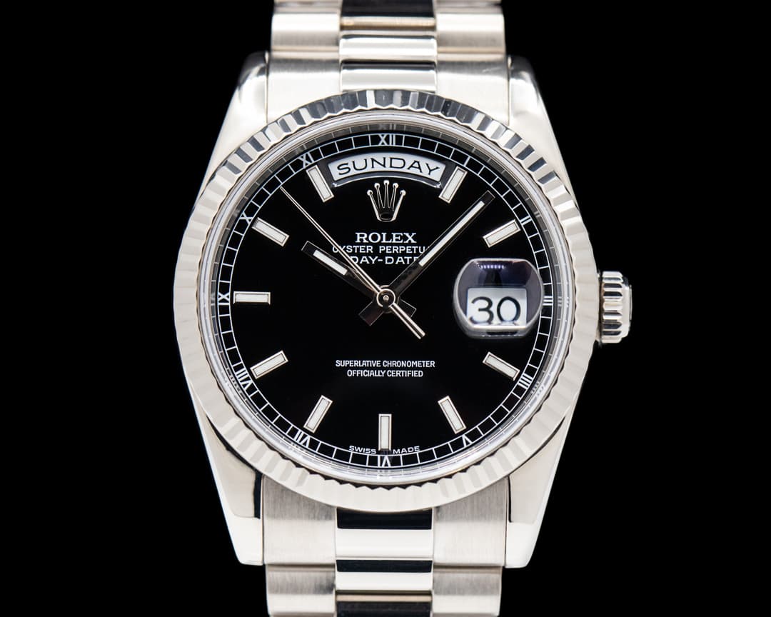 Rolex Day Date President White Stick 18K WG