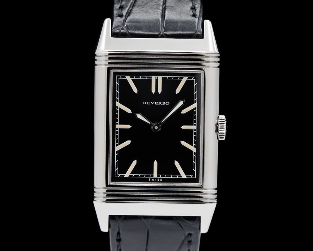 Jaeger LeCoultre Grande Reverso Tribute to 1931 Ultra Thin SS Black Dial