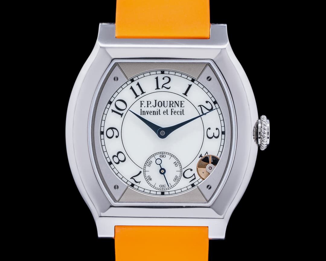 F. P. Journe Elegante Quartz 40MM Titanium / Orange Strap