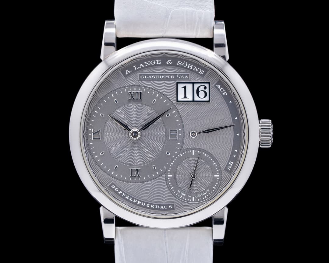 A. Lange and Sohne "Kleine" Little Lange 1 White Gold Gray Dial 36MM