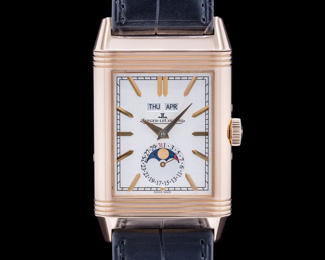 Jaeger LeCoultre Reverso Tribute Calendar 18K Rose Gold