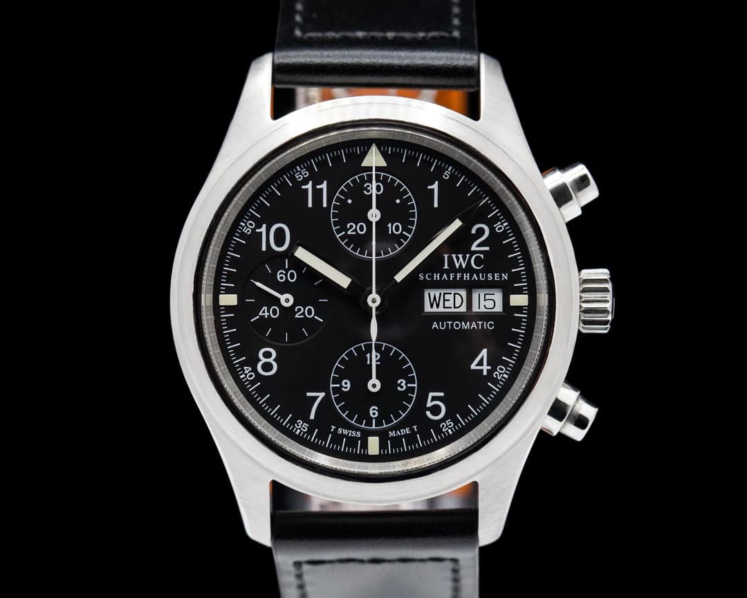 IWC Pilot Chronograph SS Black Dial