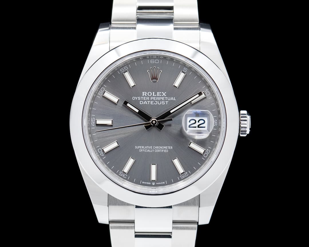 Rolex Datejust 41 126300 Rhodium Stick Dial SS 2022