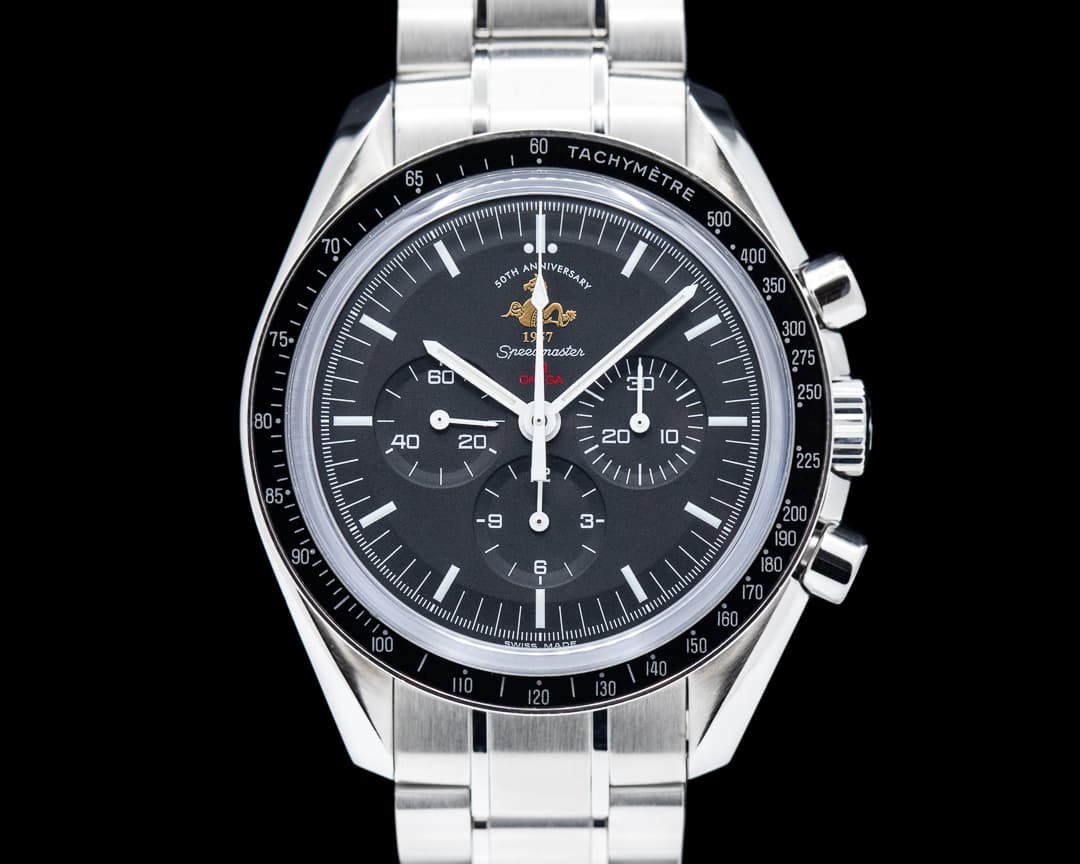 Omega Speedmaster Chronograph Black Dial '50th Anniversary' LIMITED
