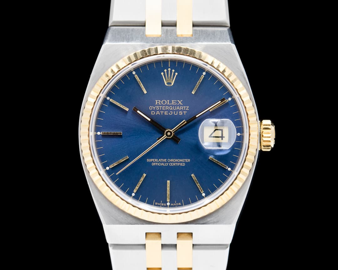 Rolex Two Tone OysterQuartz Blue Dial Circa 1986