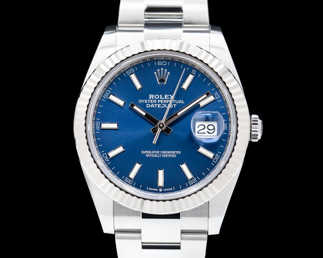 Rolex Datejust 41 Blue Stick Dial SS / SS 2022