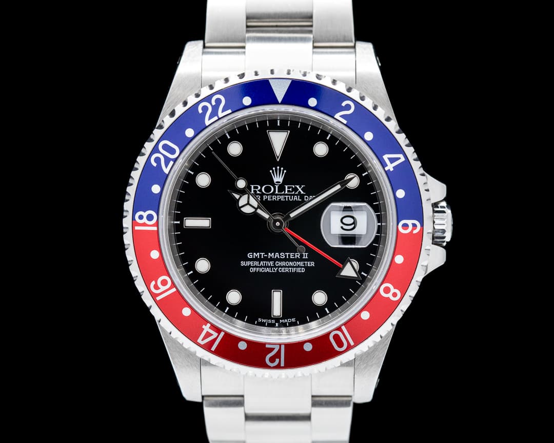 Rolex GMT Master II SS Red / Blue Pepsi Bezel Super sharp