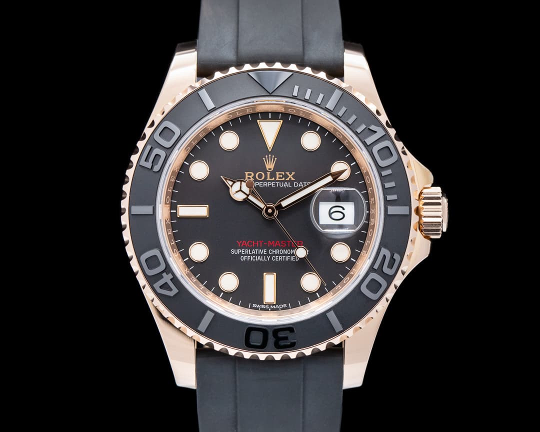 Rolex Yacht Master 18K Rose Gold / Rubber 40MM