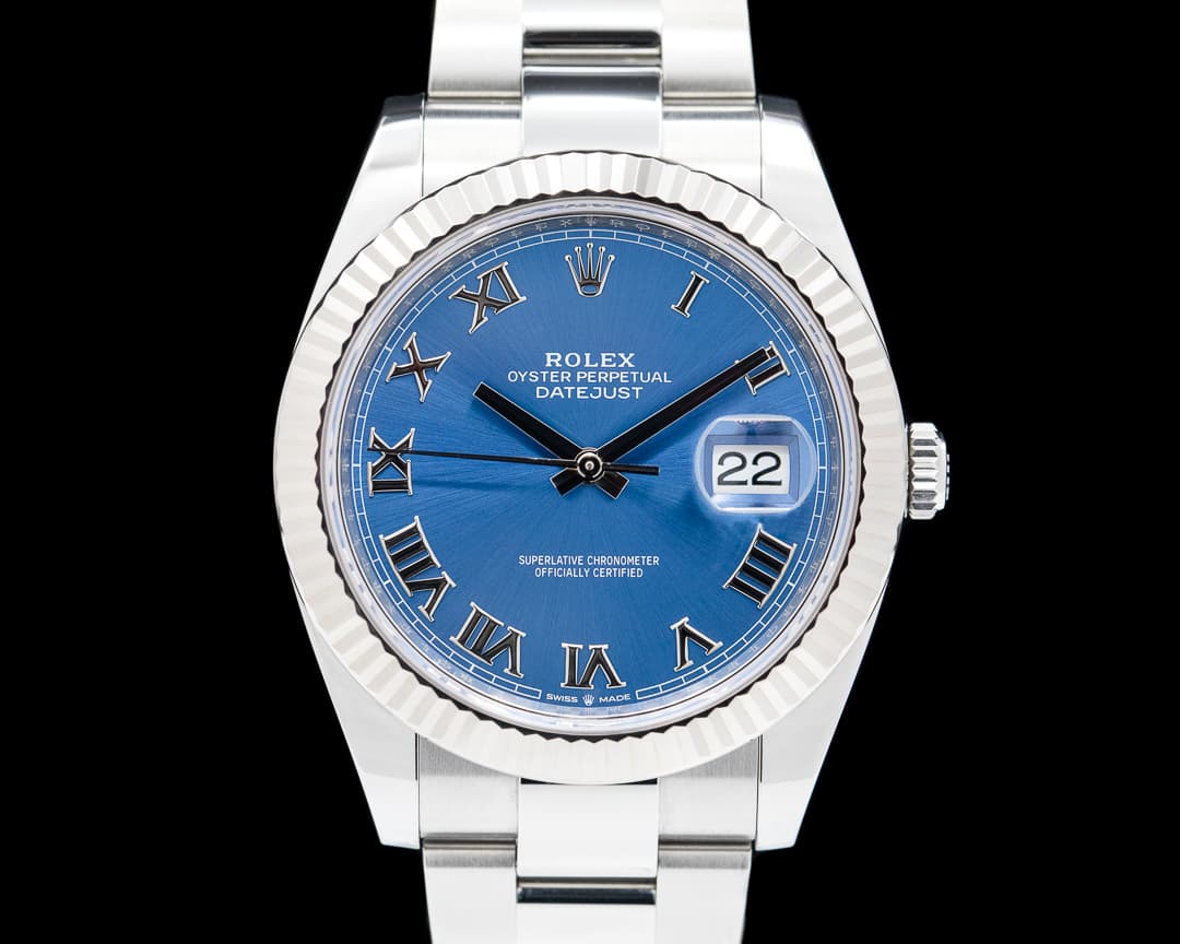 Rolex Datejust 41 Blue Roman Numerals SS / SS 2022