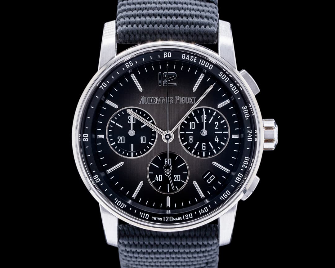 Audemars Piguet Code 11:59 Chronograph 18k White Gold / Ceramic Smoked Grey Dial