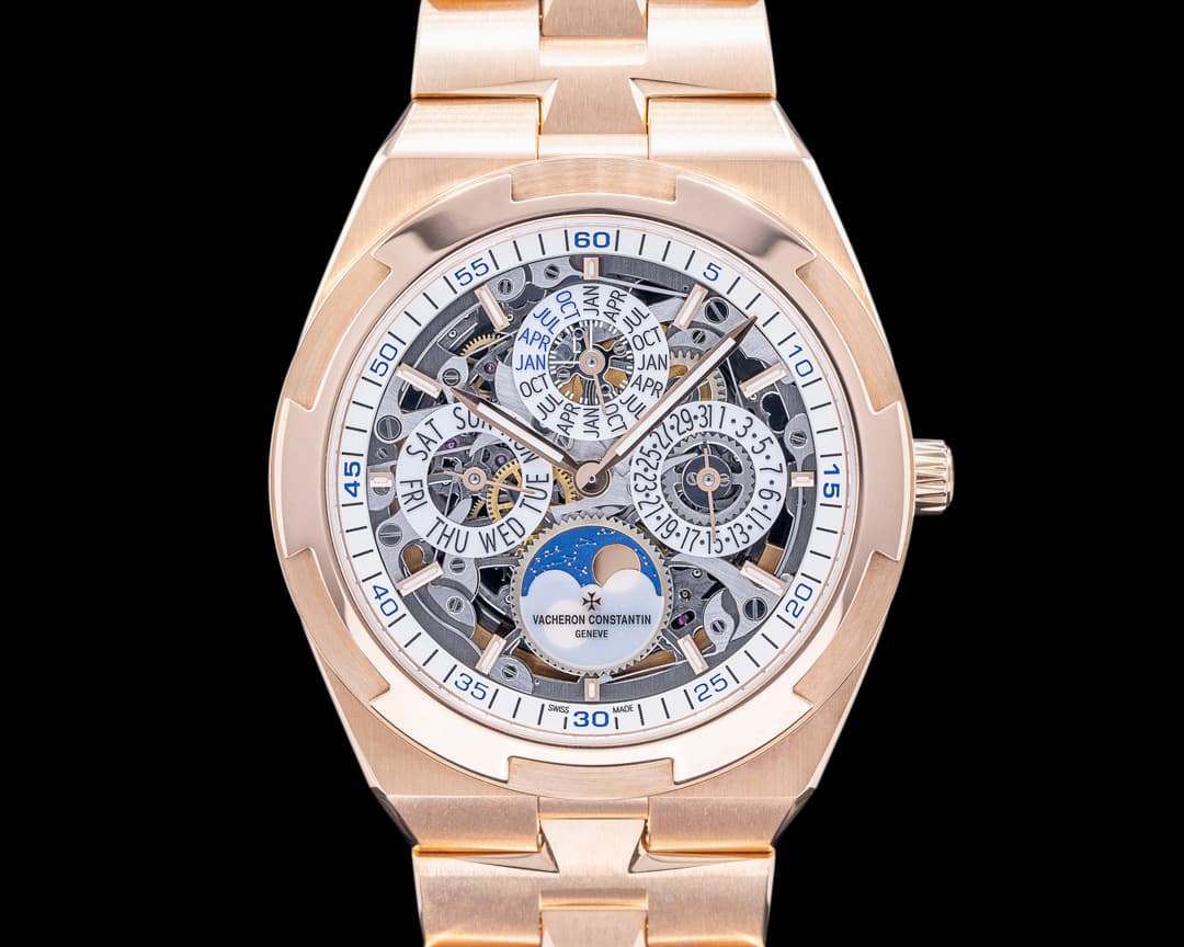 Vacheron Constantin Overseas 4300V Perpetual Calendar Ultra-Thin Skeleton 18k Rose Gold