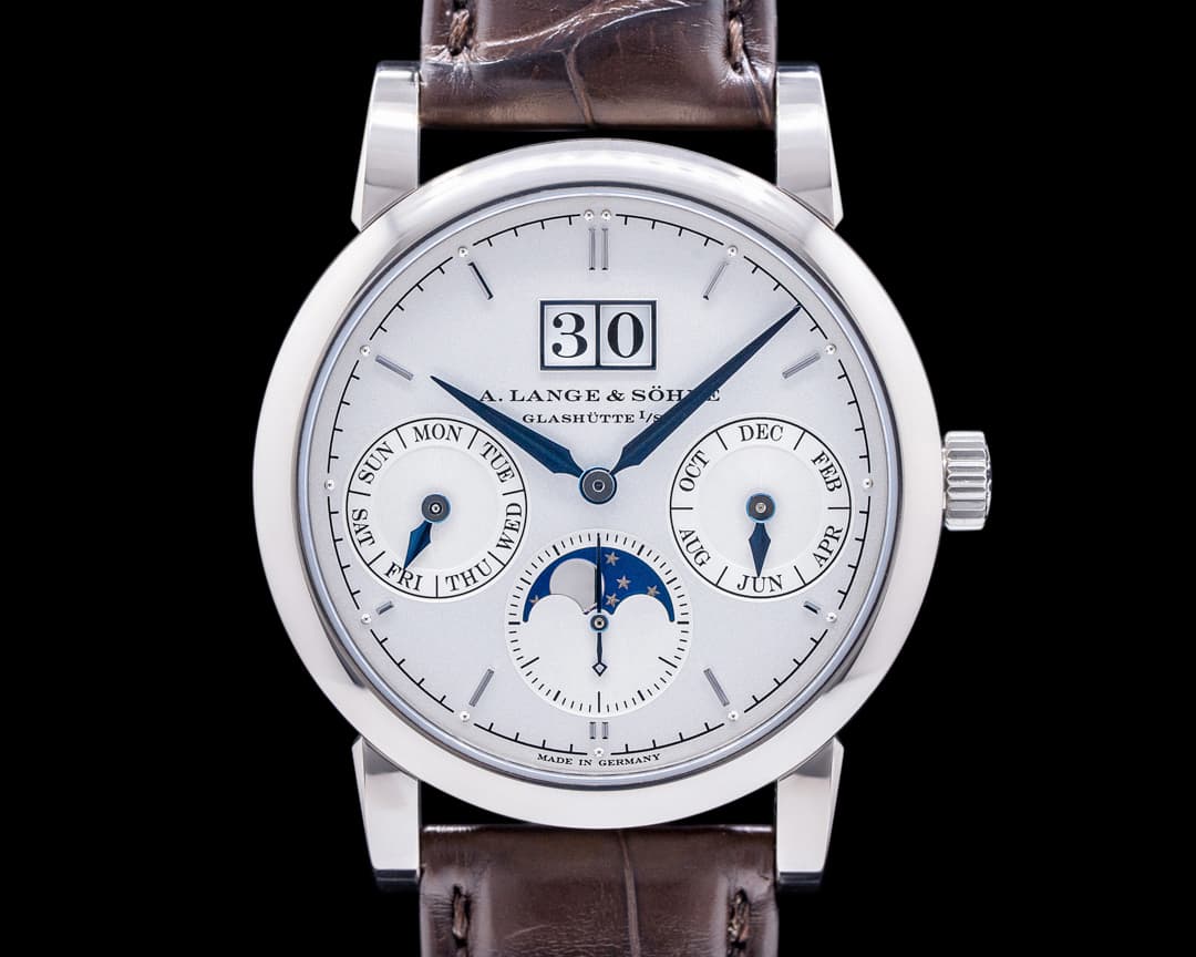 A. Lange & Söhne Saxonia Annual Calendar 330.026 18K White Gold
