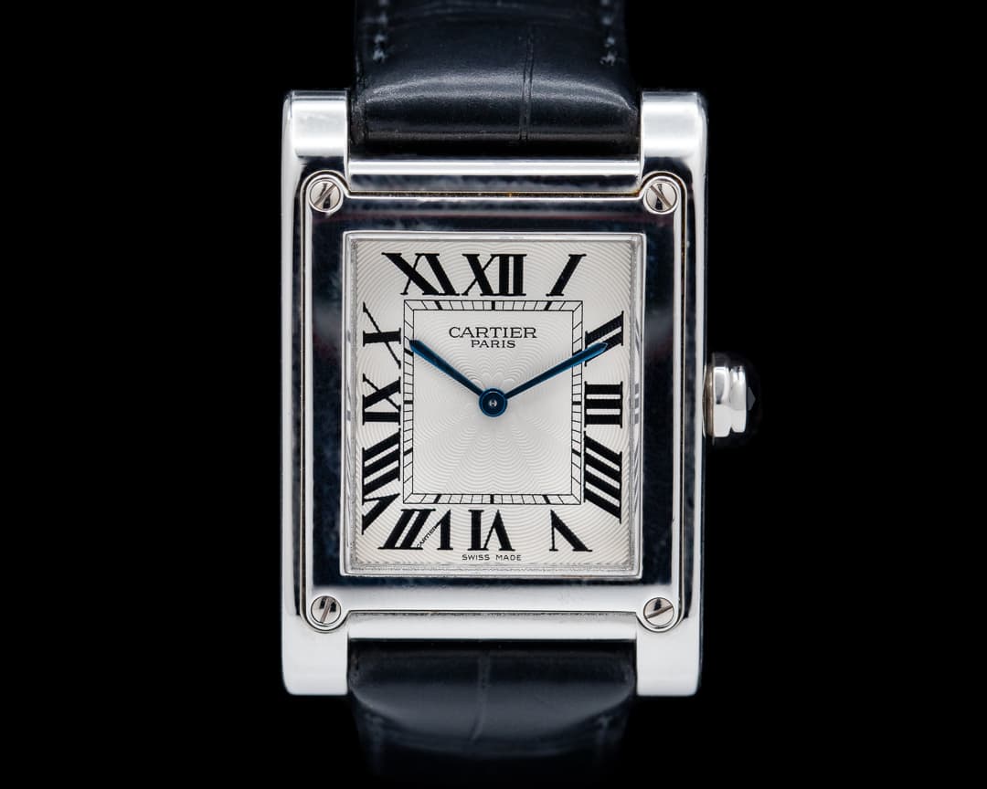 Cartier Privee Collection Tank a Vis CPCP W1539951 Platinum RARE