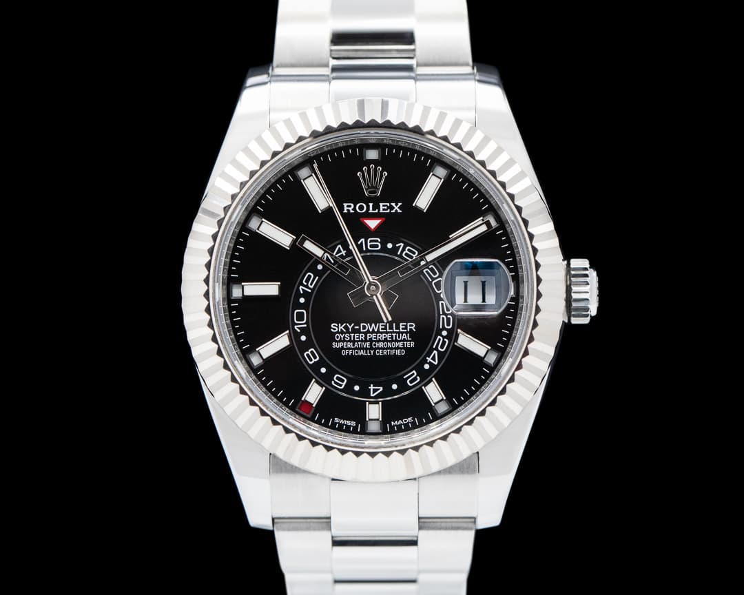 Rolex Sky Dweller 326934 Steel Black Dial Oyster