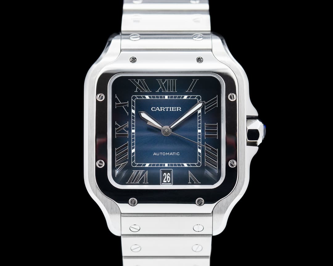 Cartier Santos Large SS / SS Blue Dial Automatic 2023