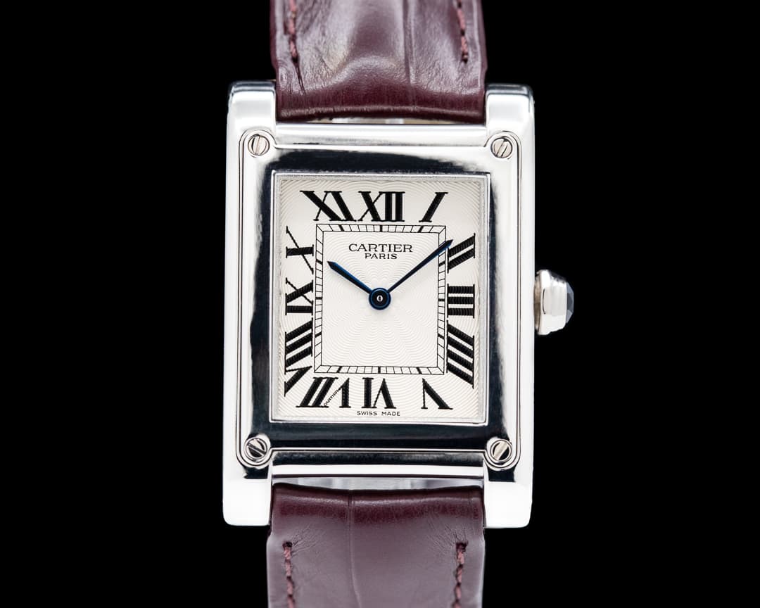 Cartier Privee Collection Tank a Vis CPCP W1539951 Platinum RARE