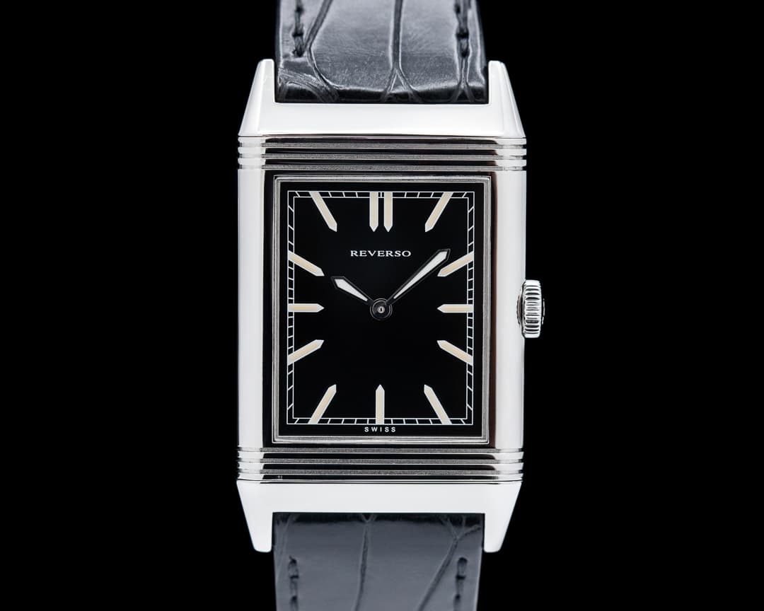 Jaeger-LeCoultre Grande Reverso Tribute to 1931 Ultra Thin SS Black Dial