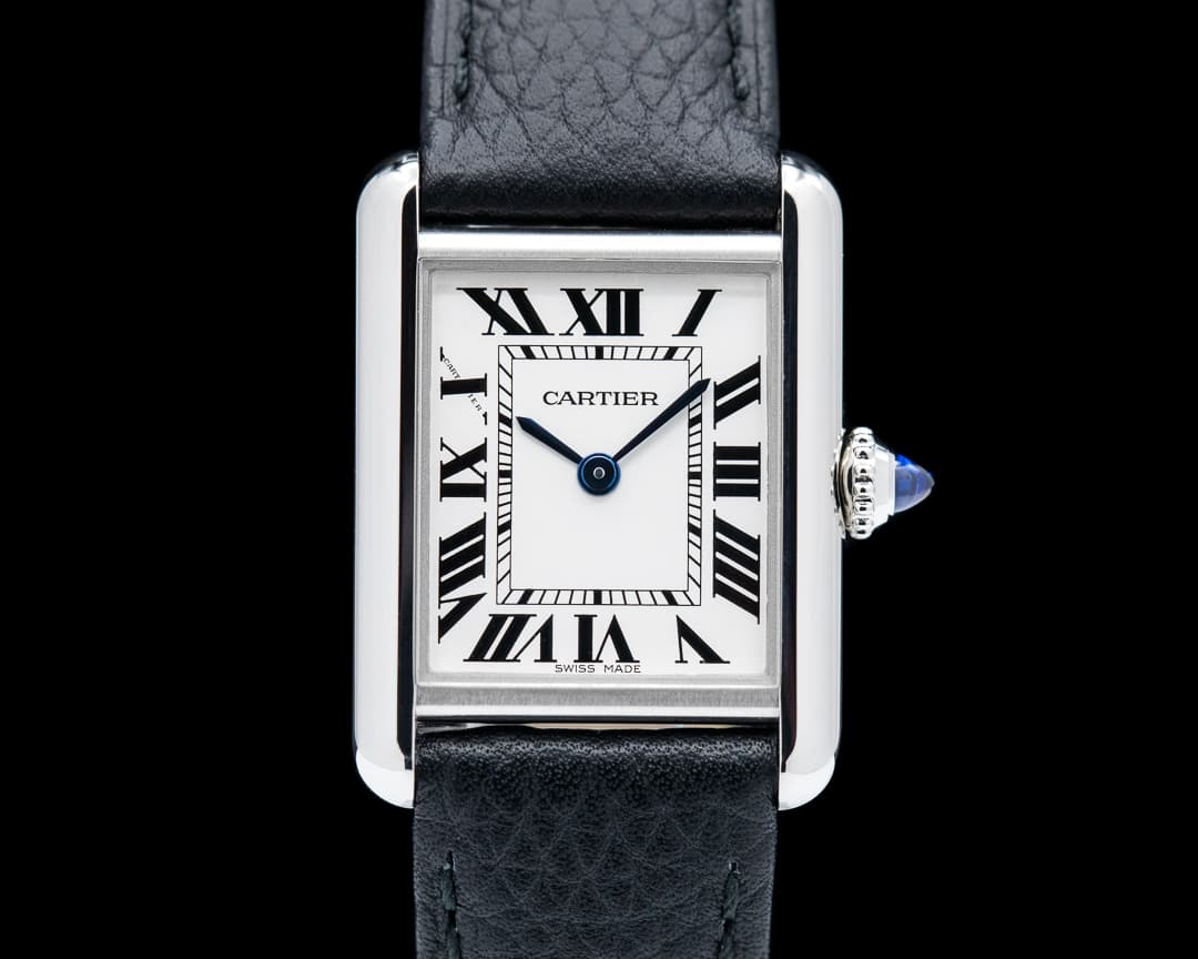 Cartier Tank Must Small SS White Roman Dial