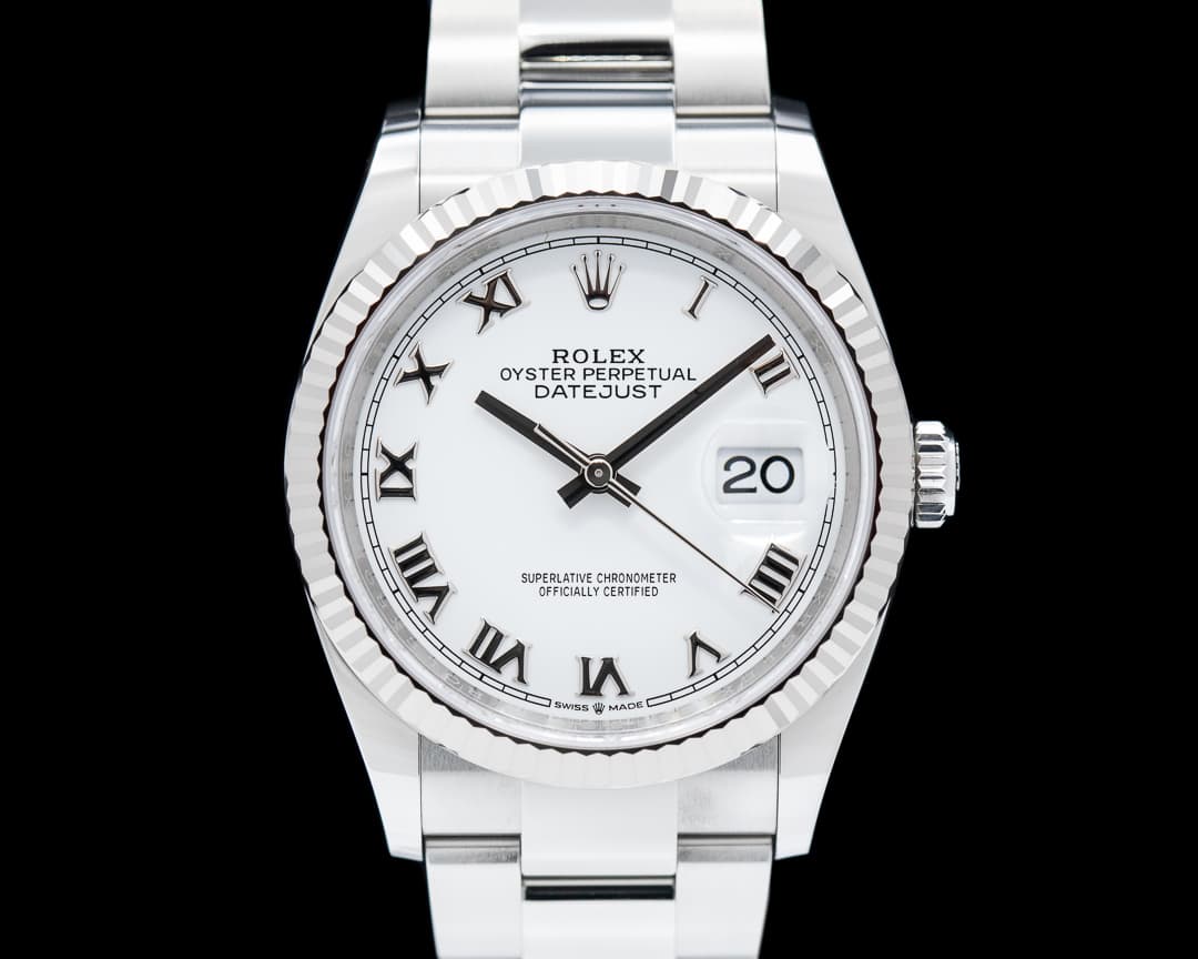 Rolex Datejust White Roman Dial / Oyster