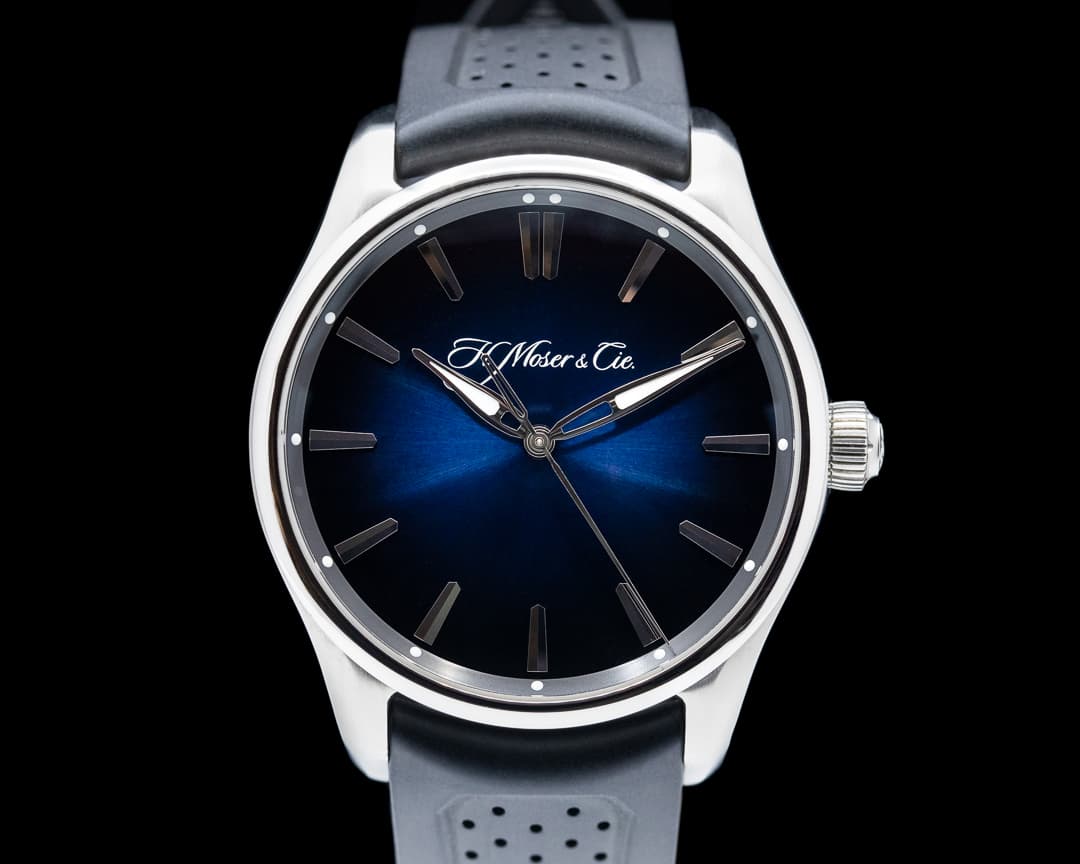 H. Moser & Cie. Pioneer Centre Seconds SS Blue Fume Dial