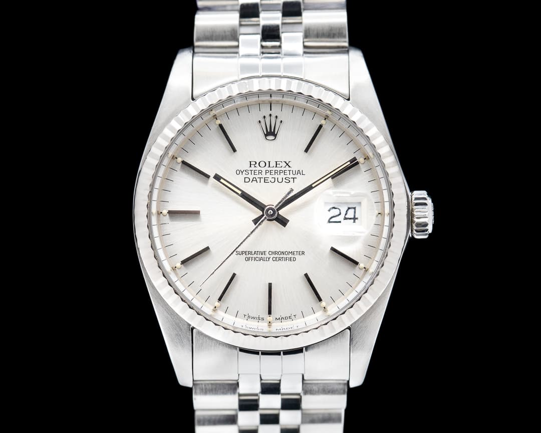 Rolex Datejust Silver Dial 16014 SS Jubilee
