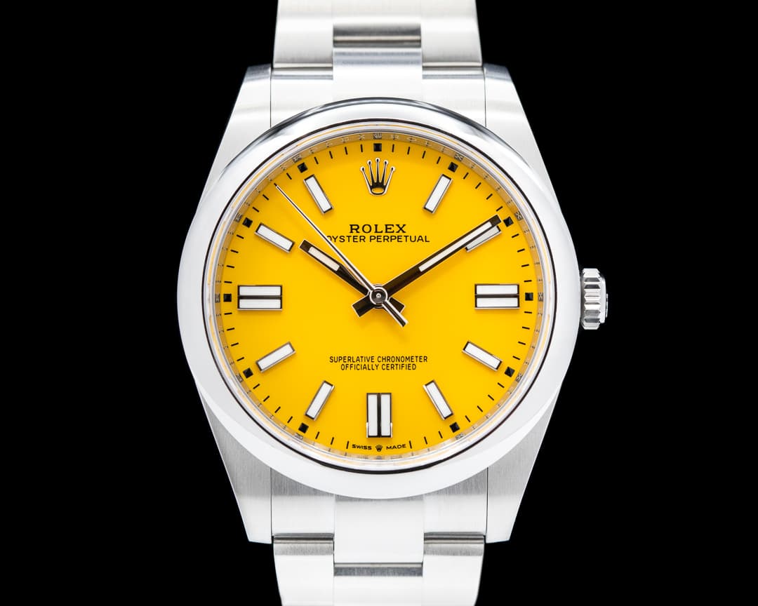 Rolex Oyster Perpetual 124300 41mm SS / Yellow Dial