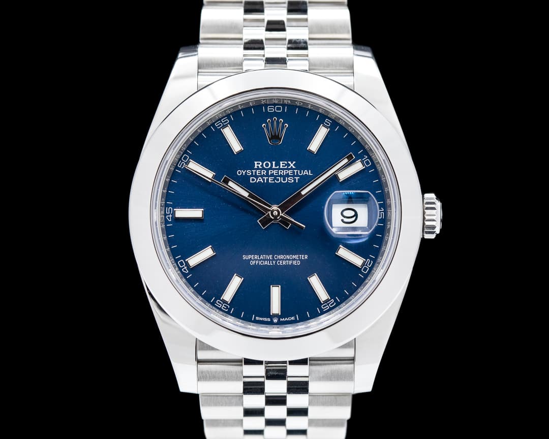 Rolex Datejust 41 126300 Blue Stick Dial SS Jubilee 2022