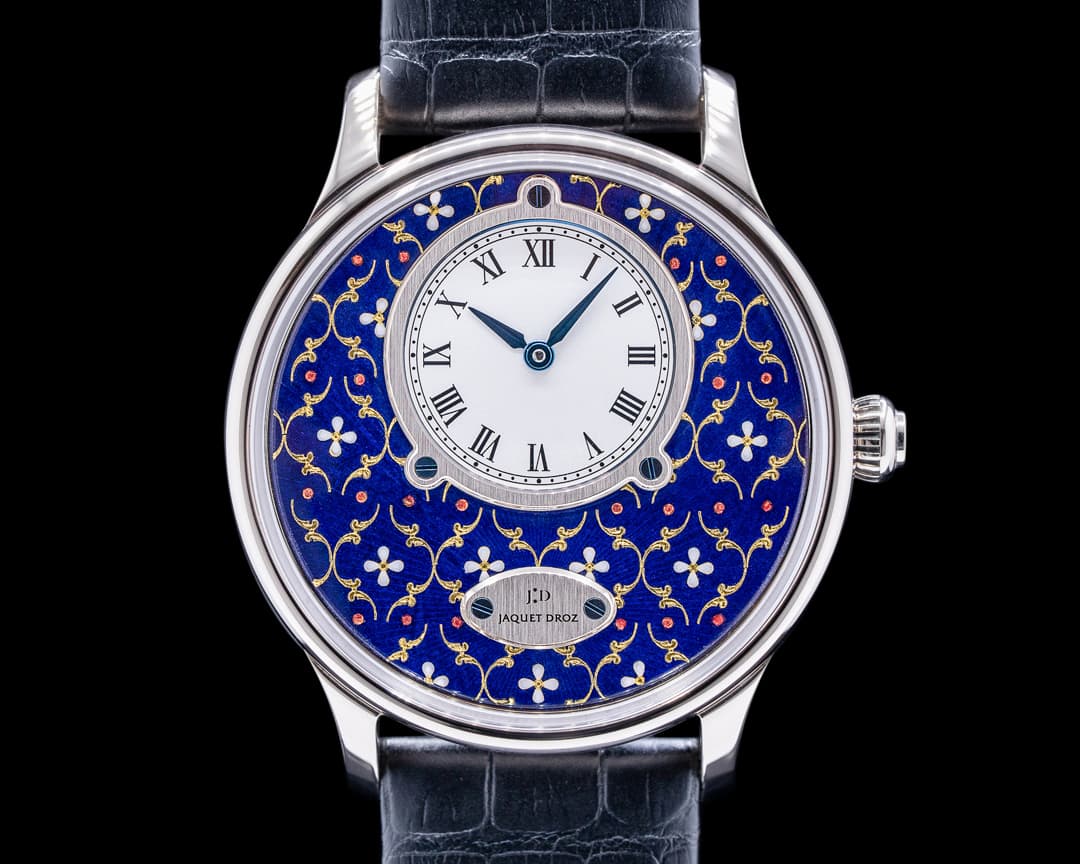 Jaquet Droz Les Ateliers Petite Heure Paillonnee 18K White Gold