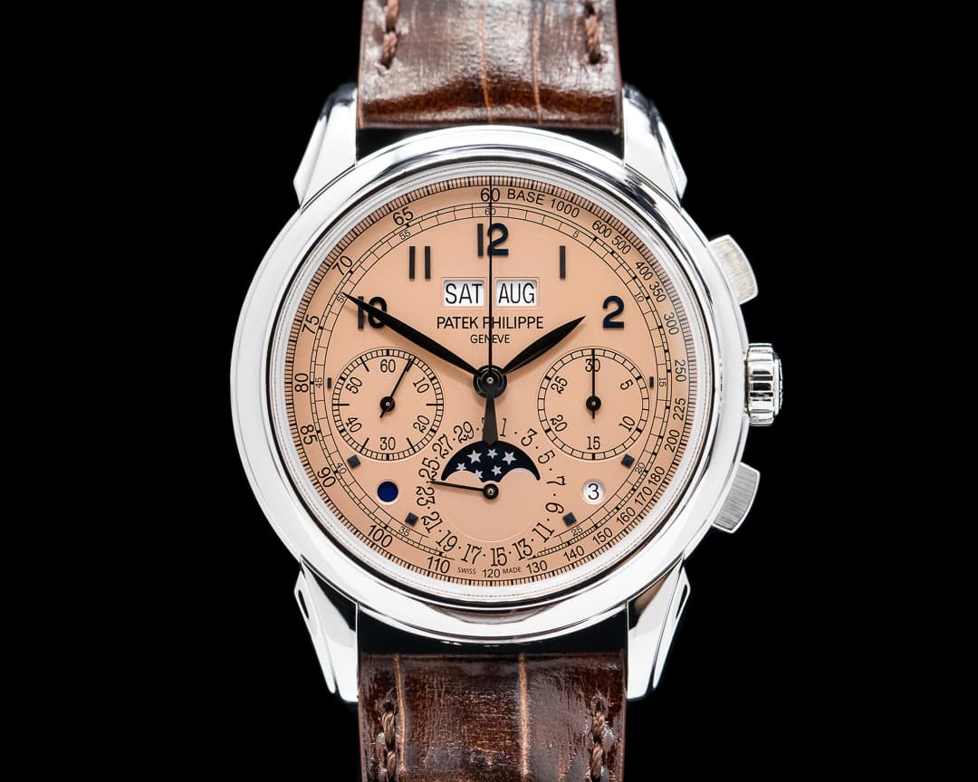 Patek Philippe 5270P Perpetual Calendar Chronograph Platinum Salmon Dial