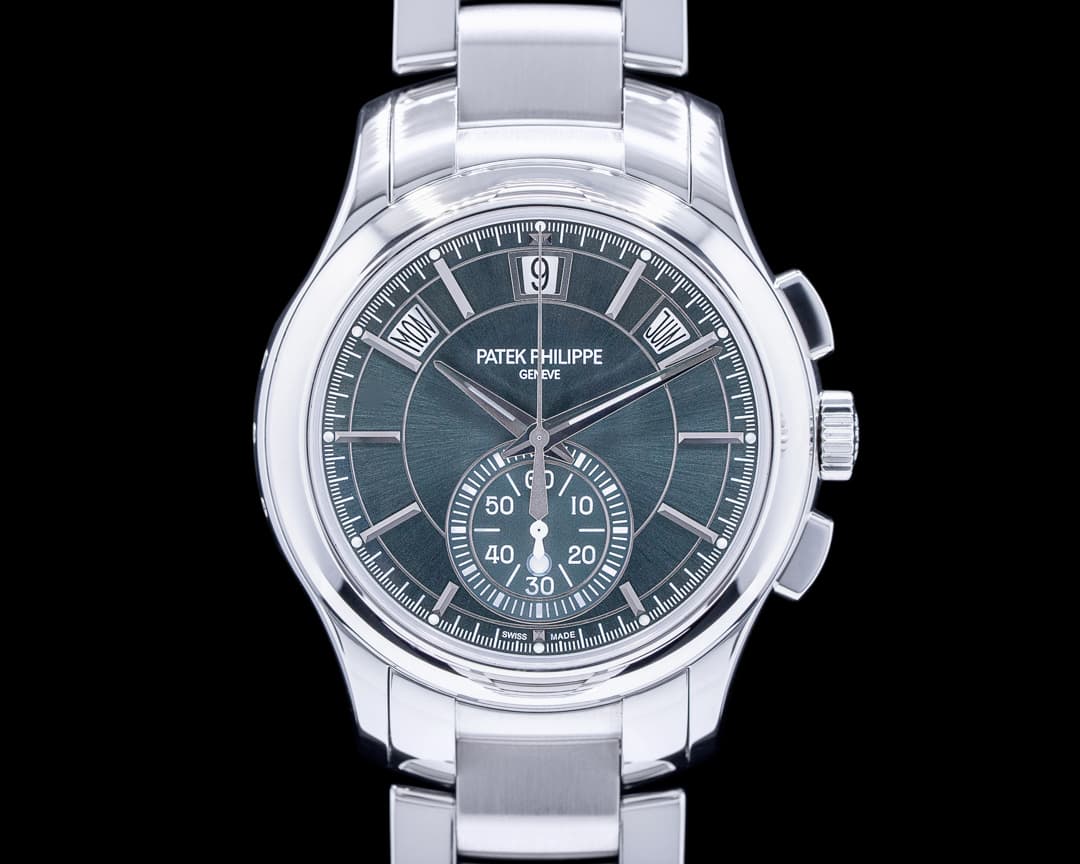 Patek Philippe 5905/1A Chronograph Annual Calendar Green Dial SS