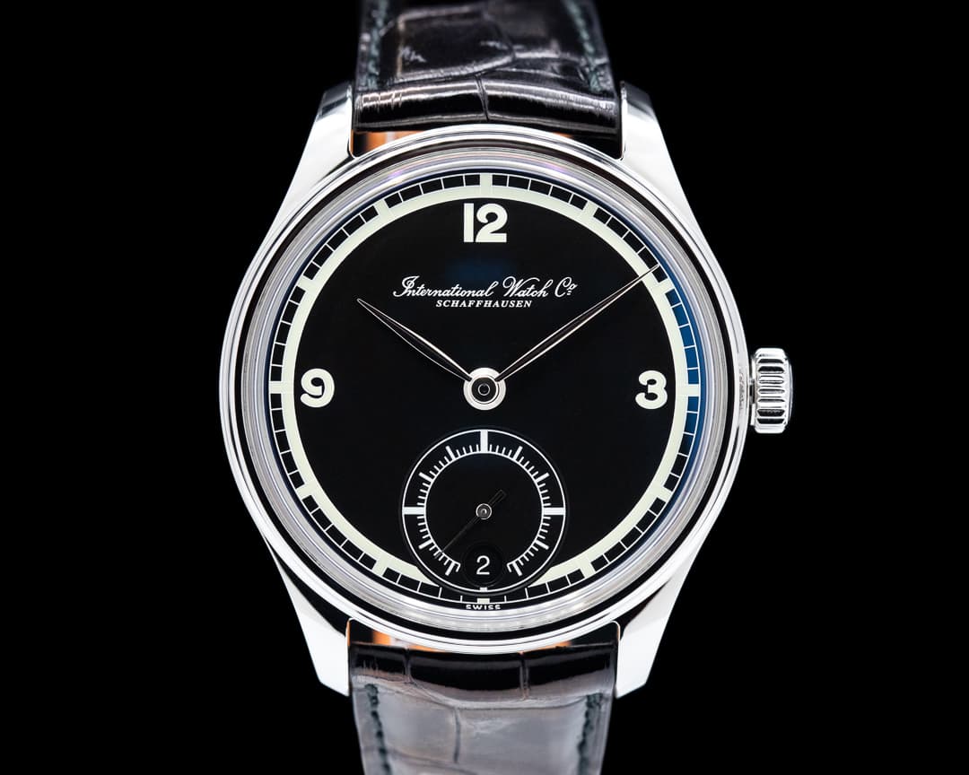 IWC Portuguese Hand Wound Eight Days SS / Black Dial 75th Anniversary