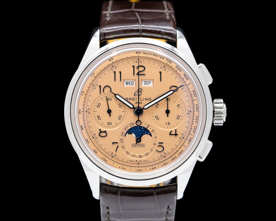 Breitling Premier B25 Datora Salmon Dial