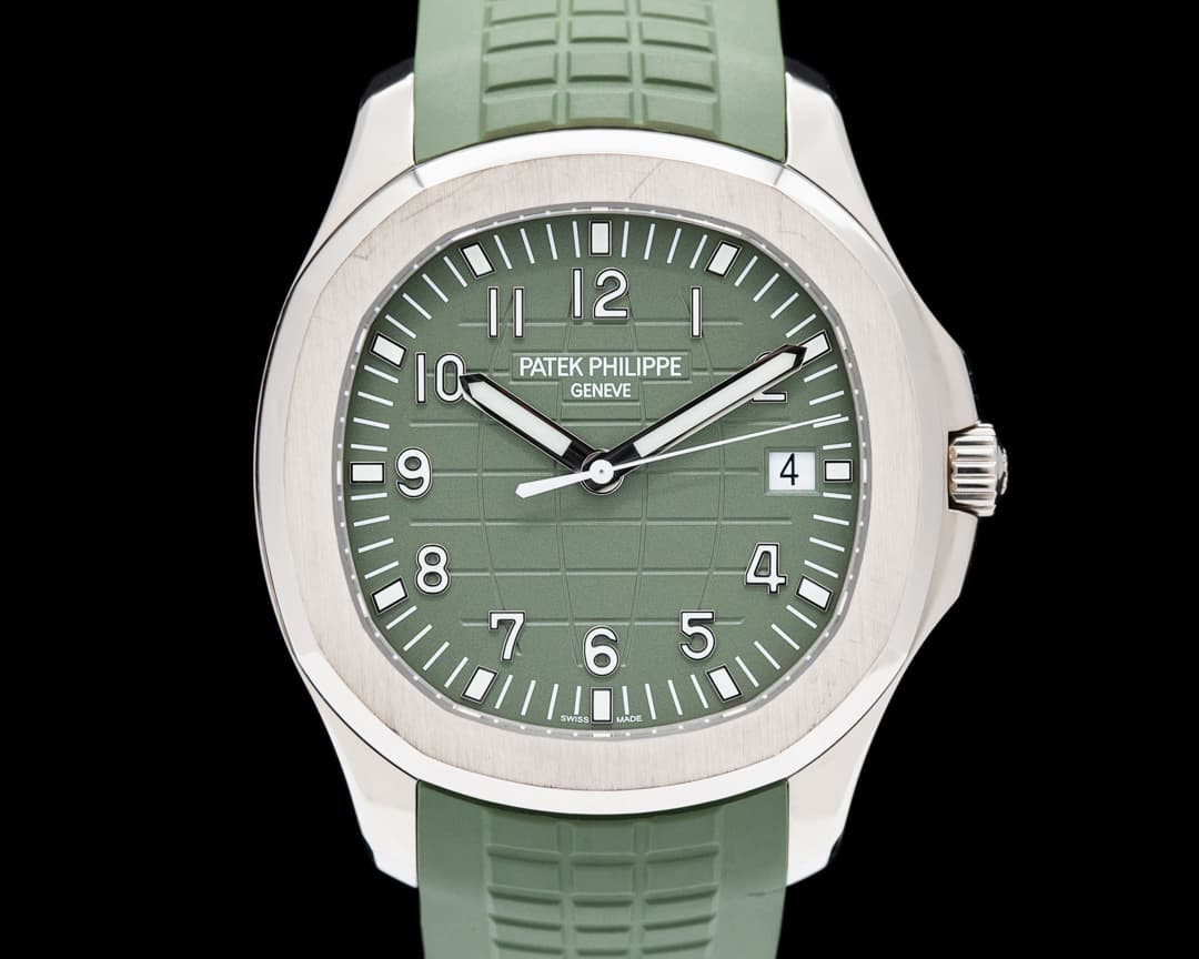 Patek Philippe Aquanaut 5168G 18K White Gold / Khaki Green Dial