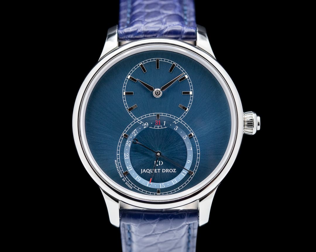 Jaquet Droz Grande Seconde Quantieme SS Blue Dial