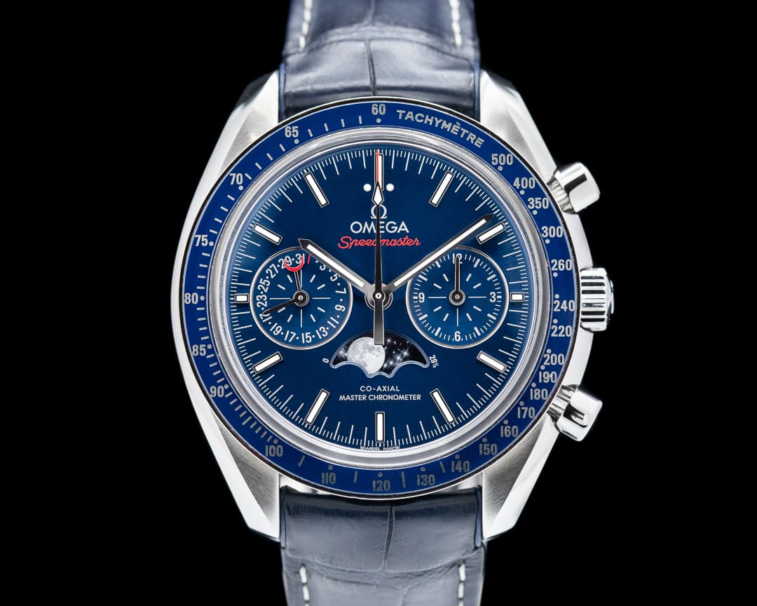 Omega Speedmaster Automatic Moon Blue Dial