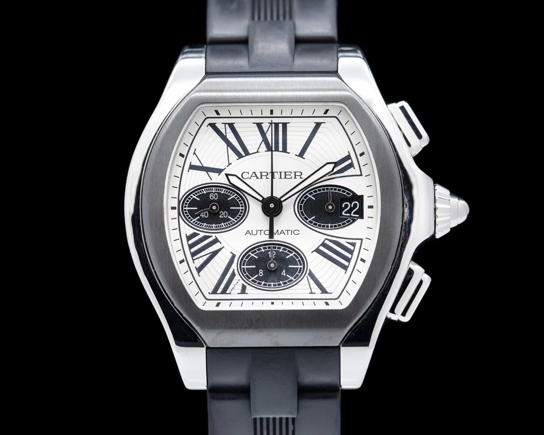 Cartier Roadster Chronograph XL ADLC SS / Rubber