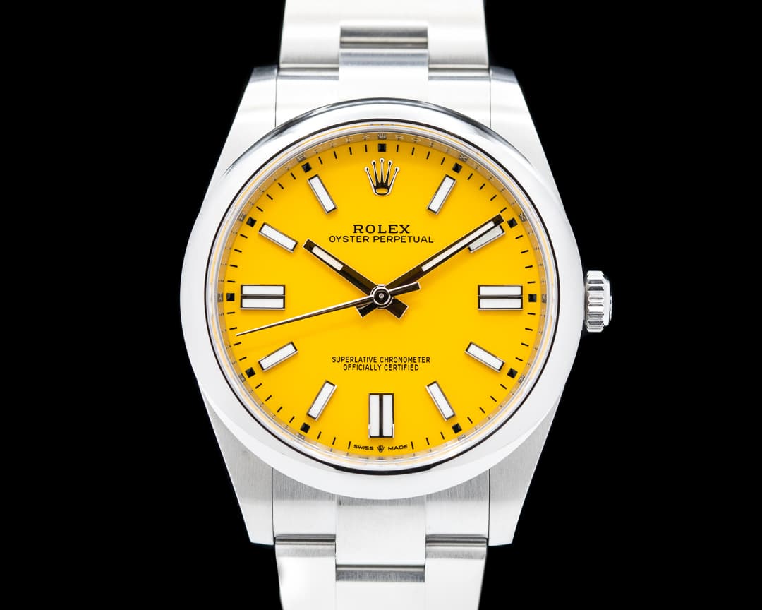 Rolex Oyster Perpetual 124300 41mm SS / Yellow Dial