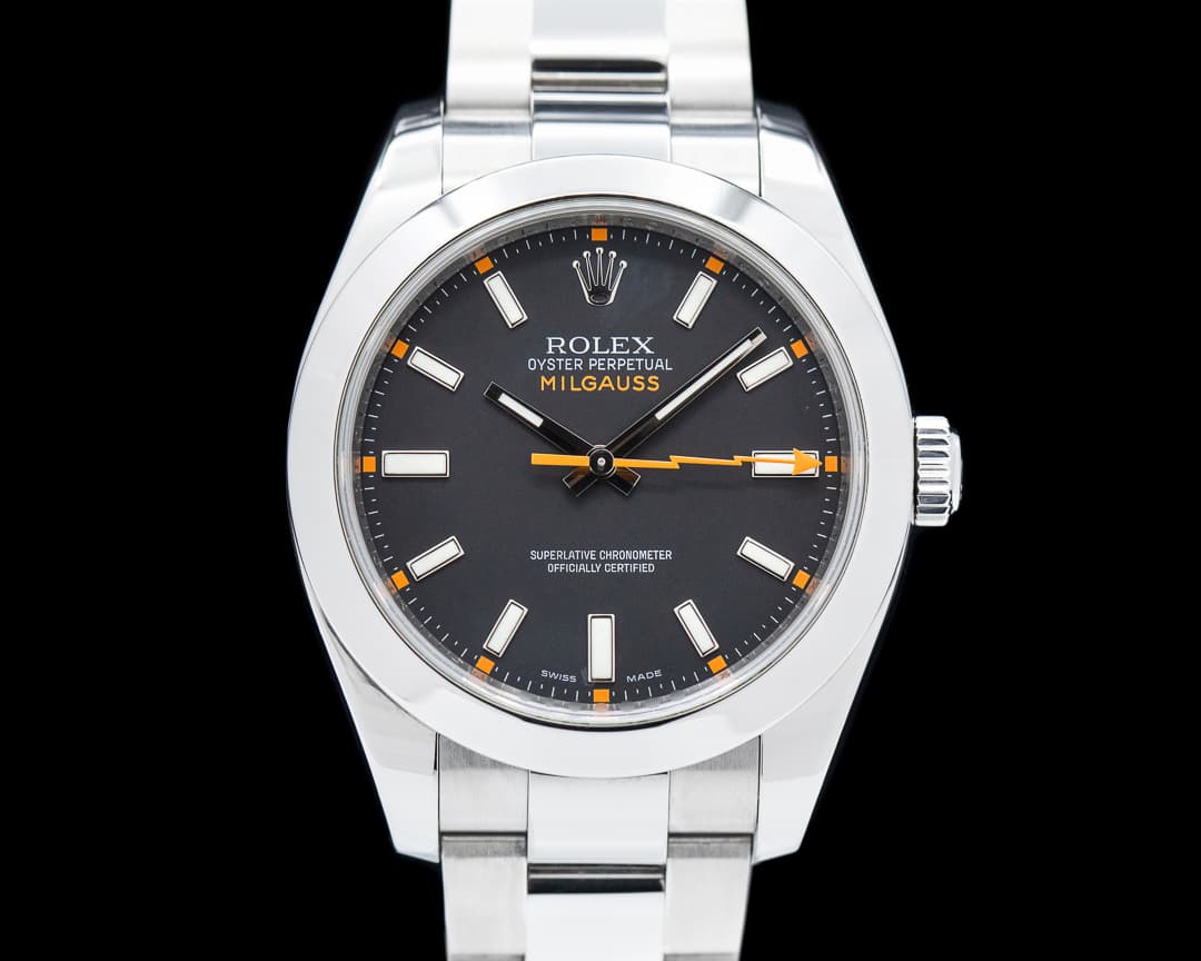Rolex Milgauss SS Black Dial