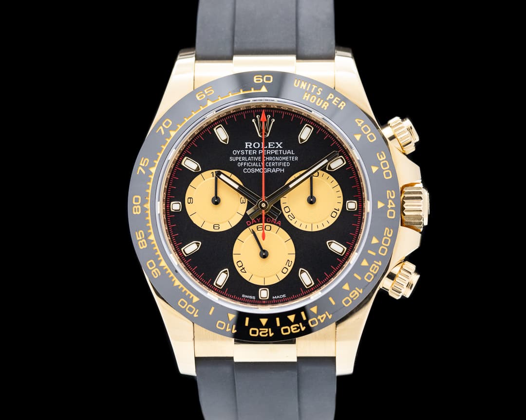 Rolex Daytona 116518LN Black Dial 18K Yellow Gold