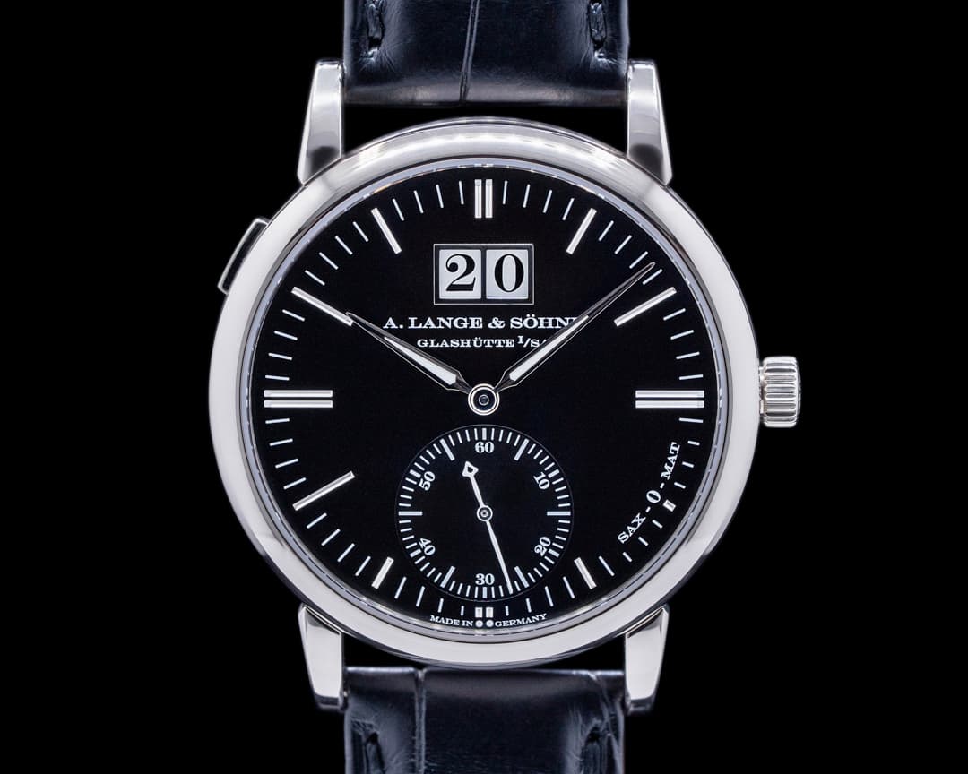 A. Lange & Söhne Langematik Big Date "Sax-O-Mat" Black Dial 18K White Gold