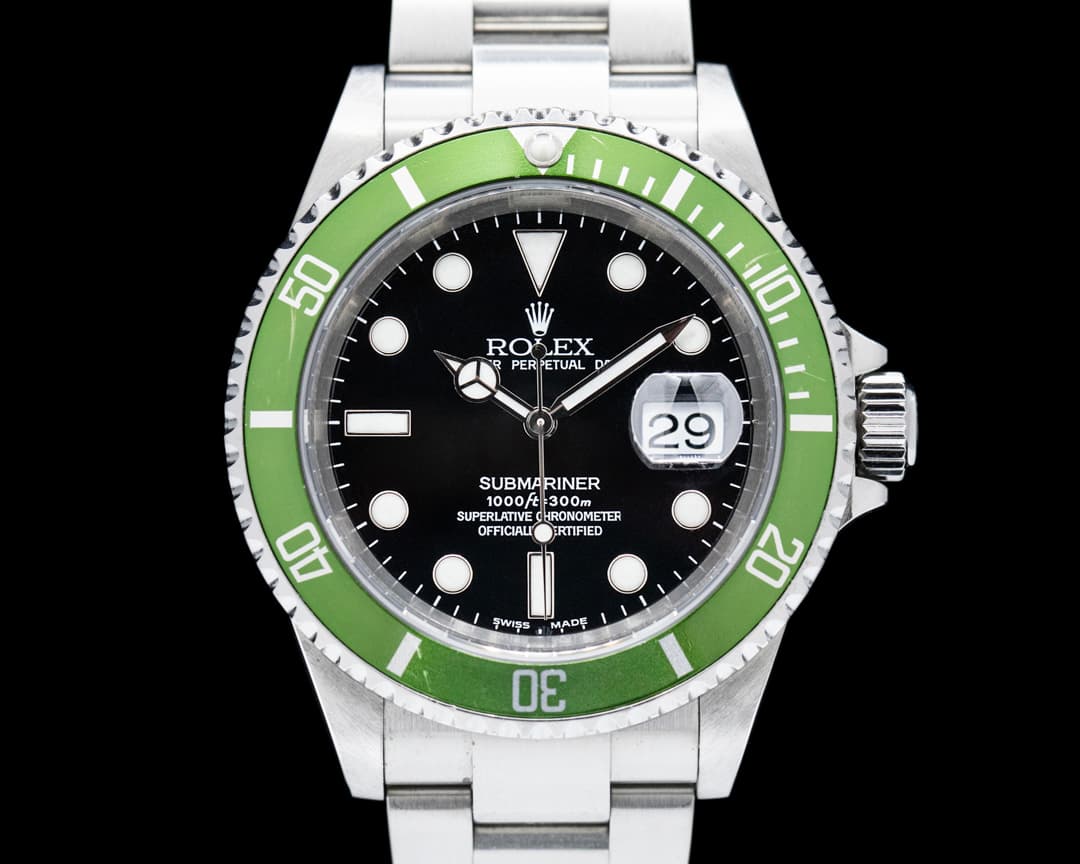 Rolex Submariner 50th Anniversary "Kermit Flat 4" SS Green Bezel Mark 1