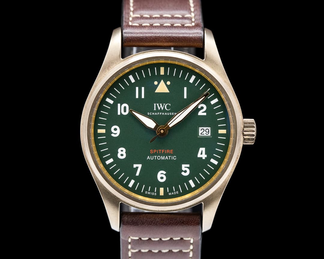 IWC Spitfire IW326802 Automatic Bronze Green Dial