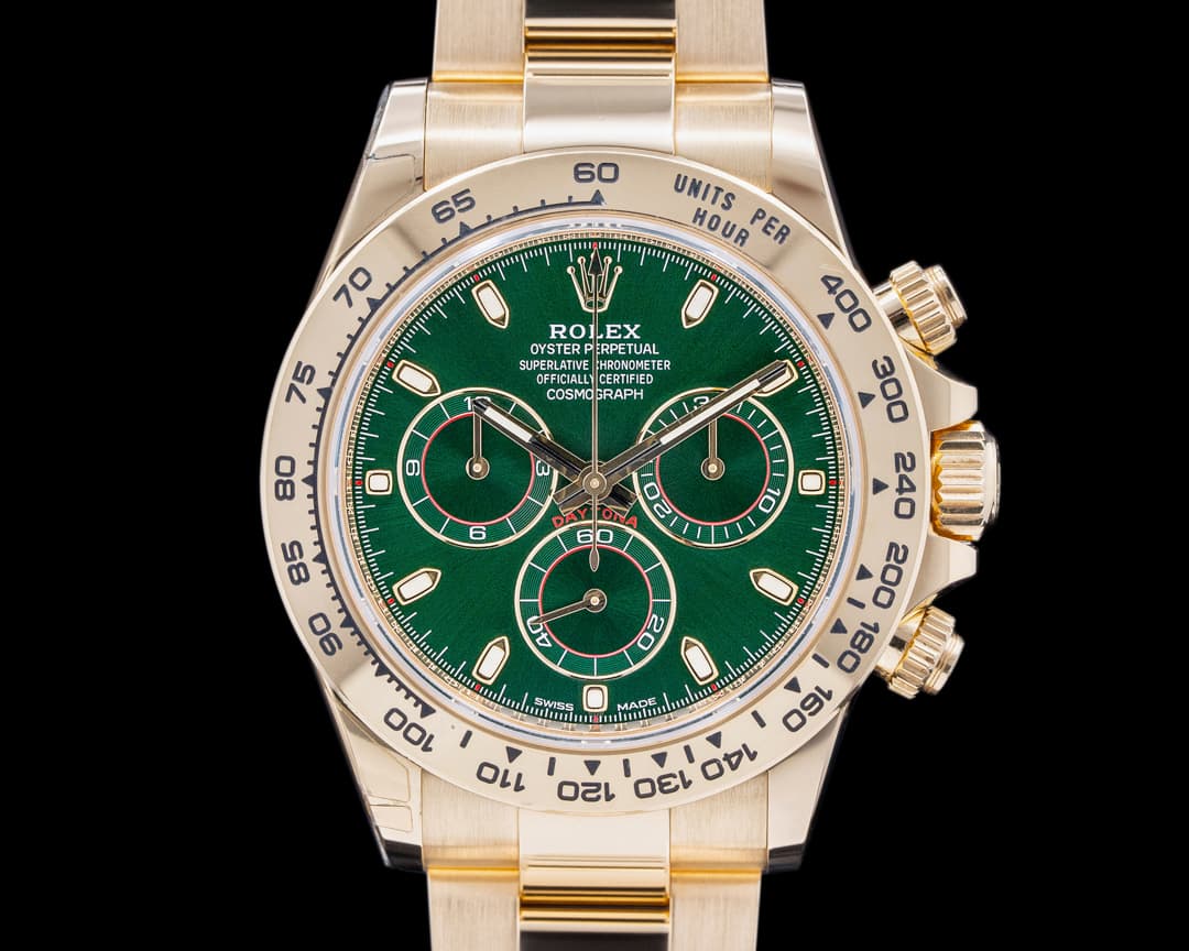 Rolex Daytona 116508 18k Yellow Gold / Green Dial