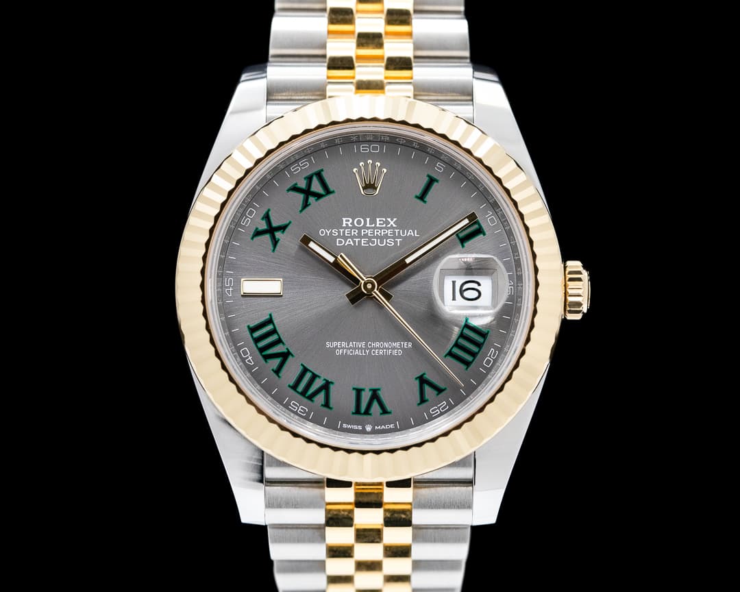 Rolex Datejust 41 126333 Wimbledon Slate Roman Dial 18k/SS 2023