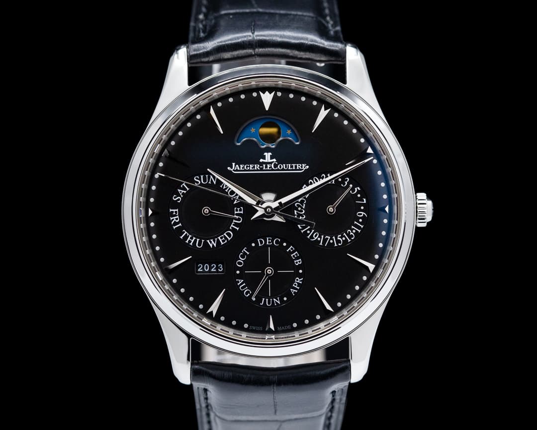 Jaeger LeCoultre Master Ultra Thin Perpetual Calendar Black Dial 39MM