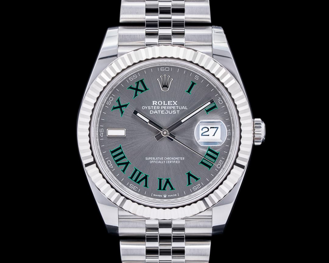 Rolex Datejust 41 Rhodium Wimbledon Dial Oyster 2023